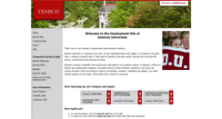 Desktop Screenshot of employment.denison.edu