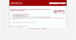 Desktop Screenshot of learning-center.denison.edu