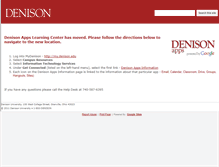 Tablet Screenshot of learning-center.denison.edu